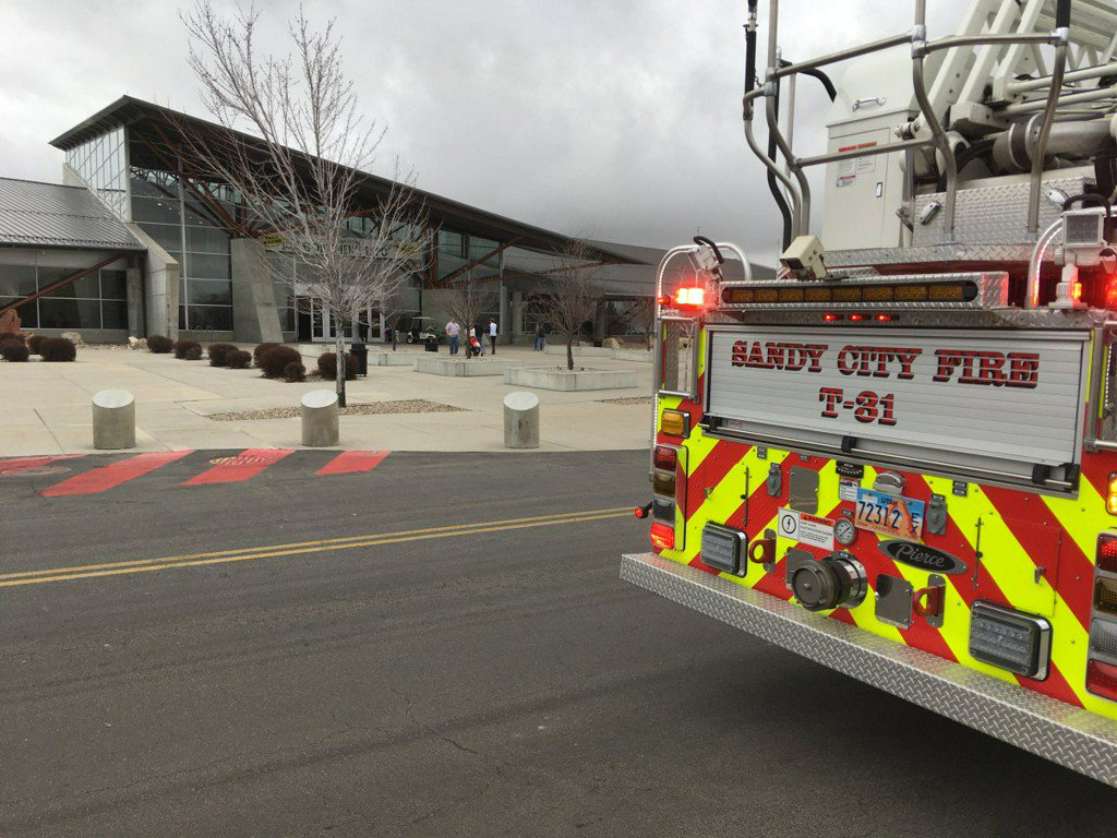 Two men were injured when a firearm discharged accidentally as the two sat in a car. The car was in the parking lot of the Mountain America Expo Center in Sandy where the International Sportsmen’s Exposition is being staged.