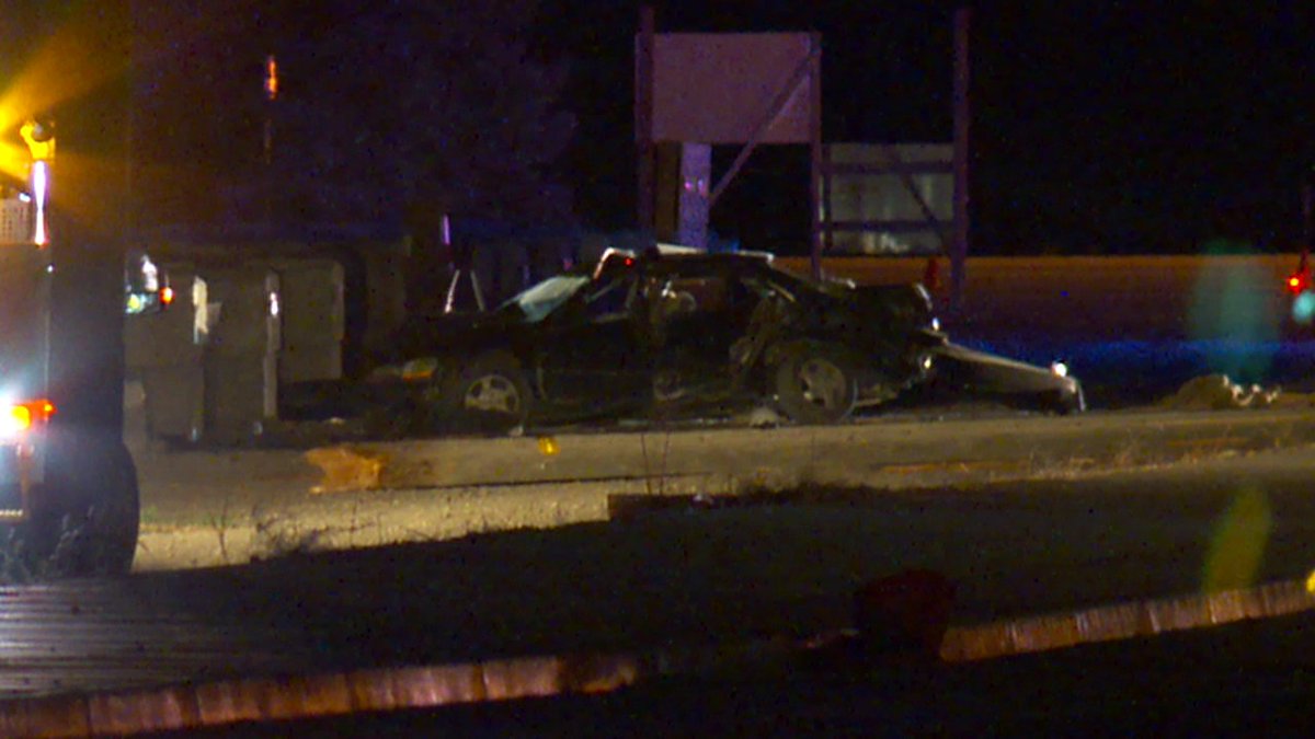 A man is dead after crashing his car in Saratoga Springs.
Police say the man drove his car eastbound on Pony Express Parkway around 11 p.m. on Thursday before crashing it near 200 West