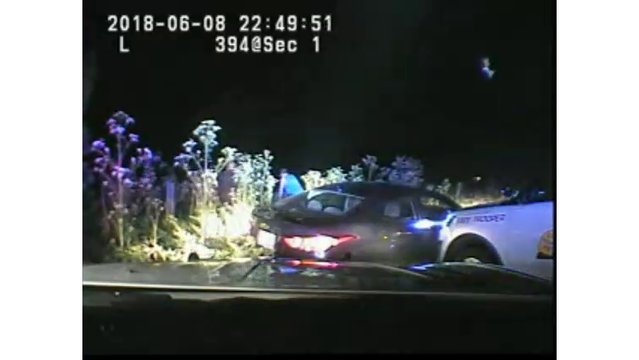Two people were taken into custody after a wild chase at rest area along Interstate 15.