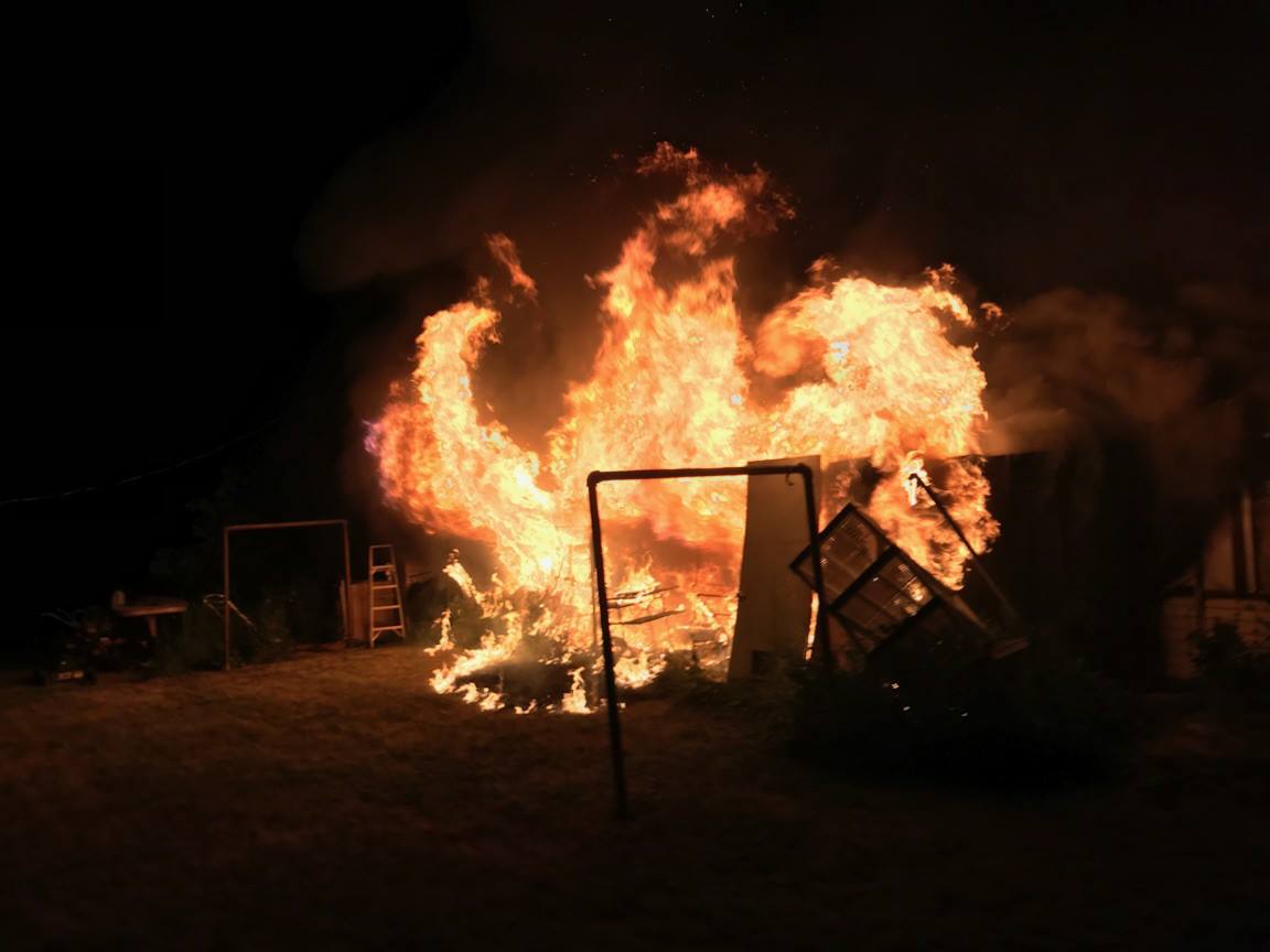 Investigators are looking into what caused a house fire that left a man with burn injuries early Monday morning. fire started around midnight near 400 N and 300 E in Payson, across the street from Barnett High School.