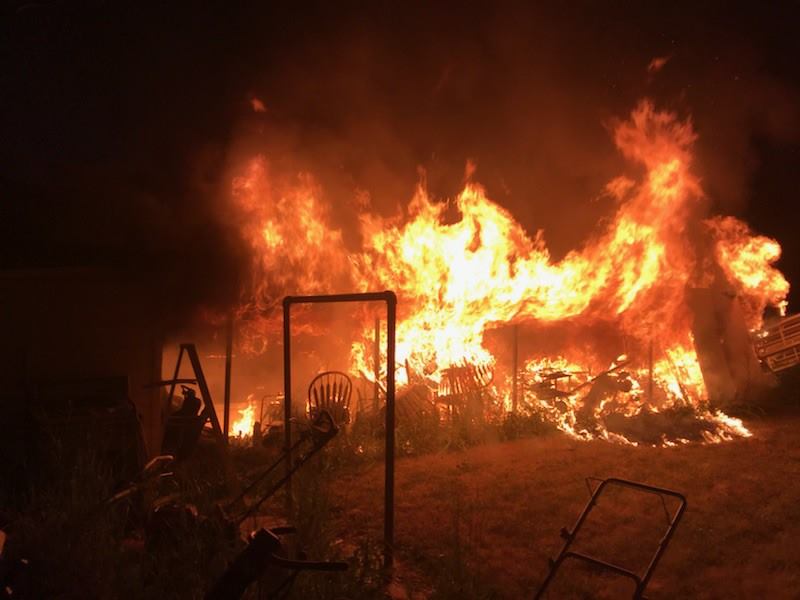 Investigators are looking into what caused a house fire that left a man with burn injuries early Monday morning. fire started around midnight near 400 N and 300 E in Payson, across the street from Barnett High School.