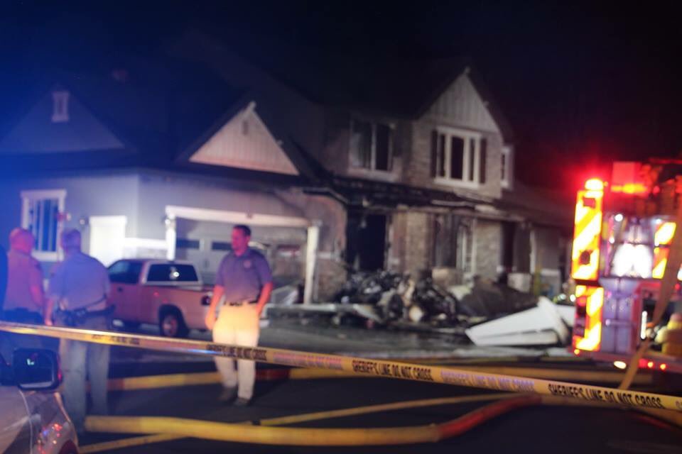 Plane that crashed into a home in Payson around 2:30 this morning. 