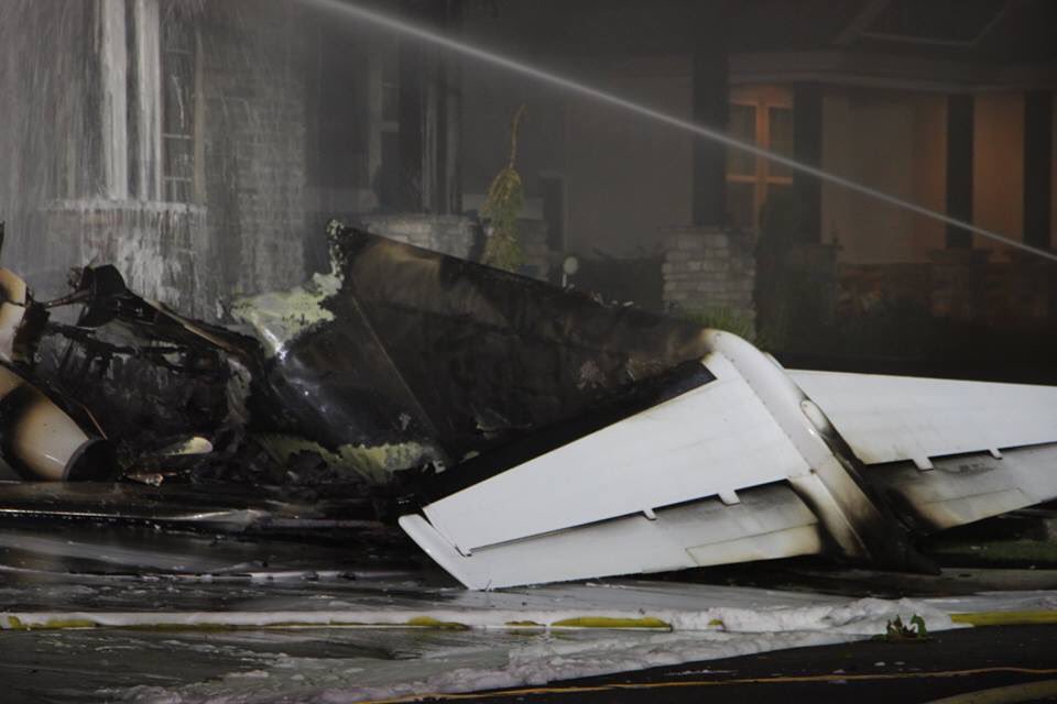 Plane that crashed into a home in Payson around 2:30 this morning. 