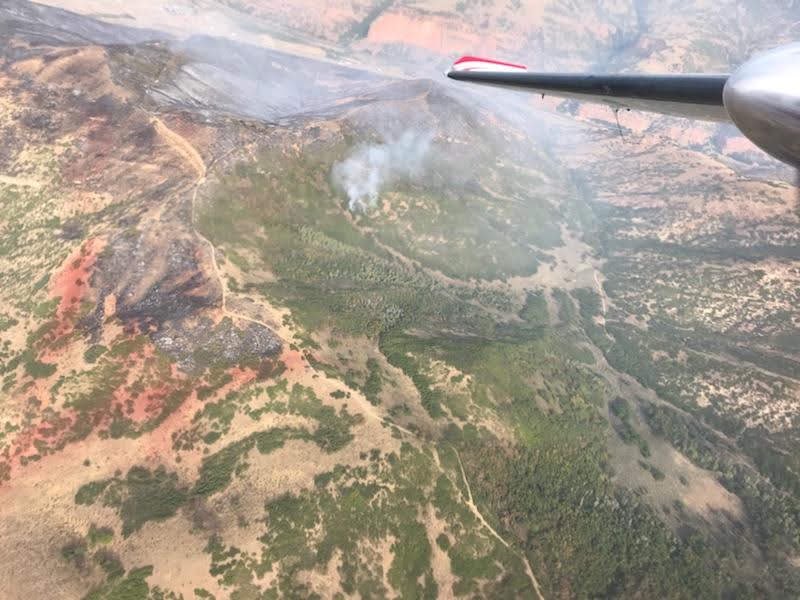 Aerial views of the TervelsFire in Summit County.   