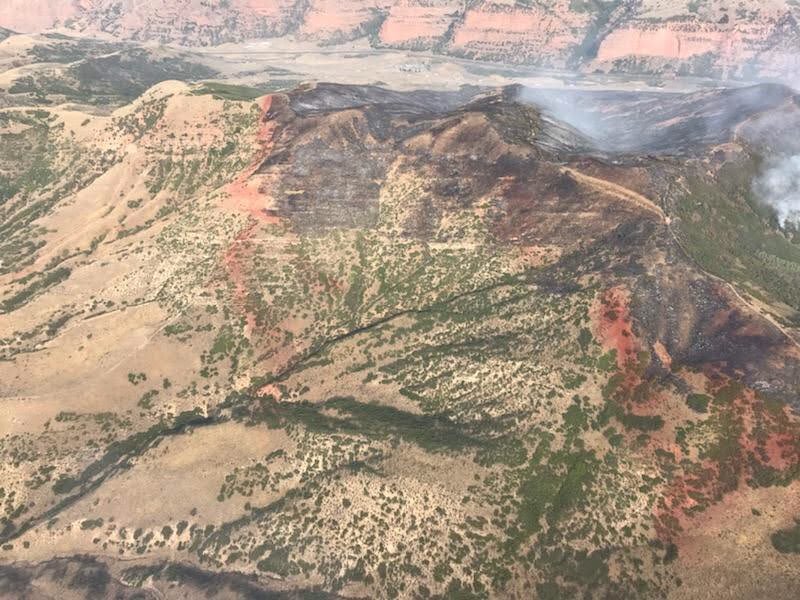 Aerial views of the TervelsFire in Summit County.   