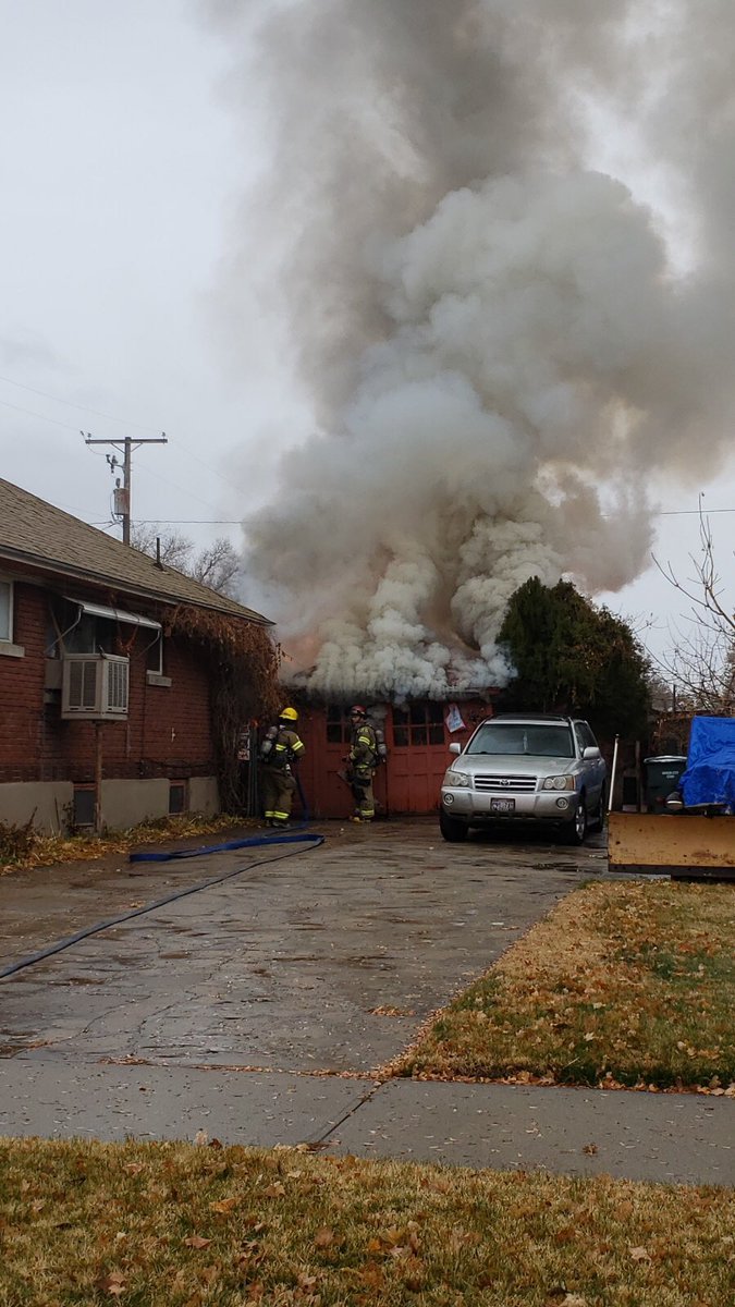 Outdoor fire pit causes fire in Ogden garage    