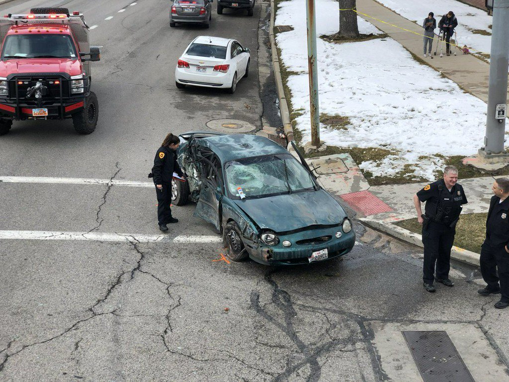 A man is in critical condition after crashing into a building, tree and power pole in Salt Lake City.