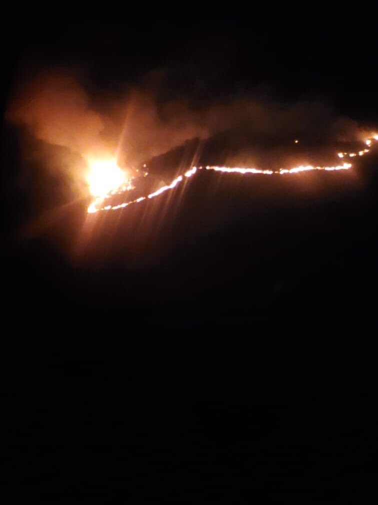Crews are battling a new wildfire Monday night near Springville in Utah County.