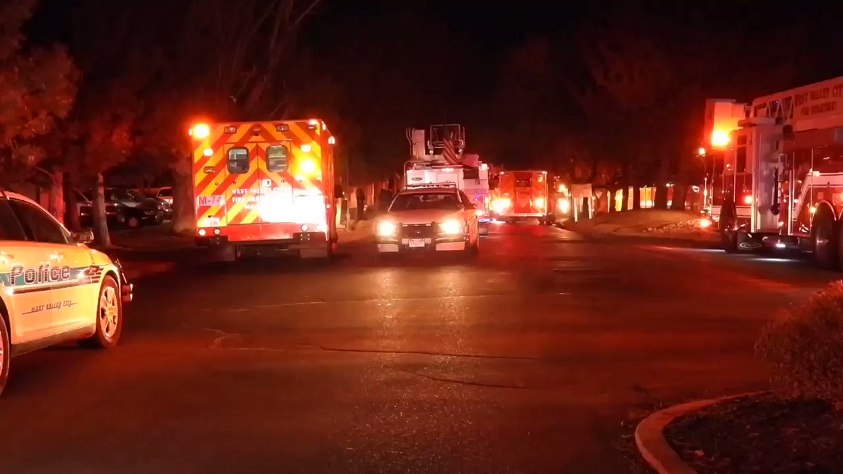 Fire believed to be arson destroys apartment building in West Valley City to an apartment fire at the complex at 2889 W. 4610 South.