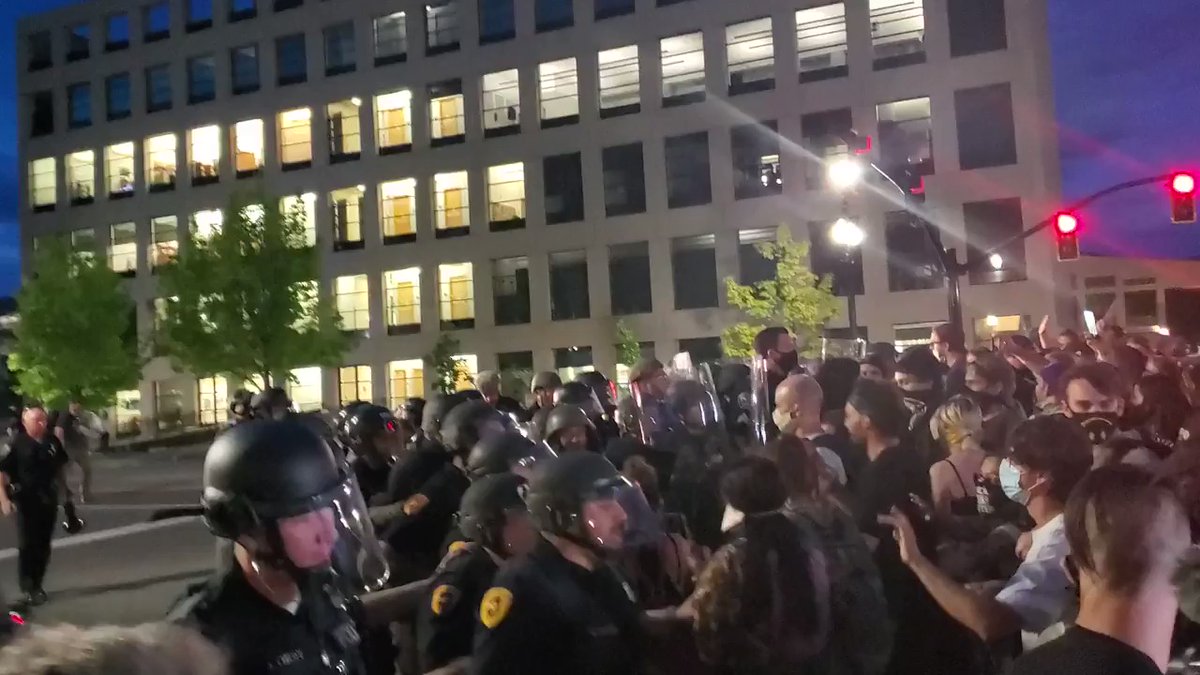 VIDEO: Police enforced an 8 p.m. curfew in Salt Lake City later in the night.