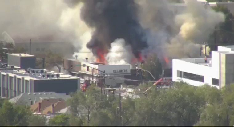 Major structure fire near 800 South 200 West in Salt Lake City. 