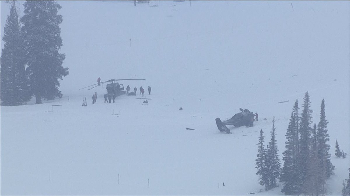 Two Utah National Guard Black Hawk helicopters crashed during a training exercise in Little Cottonwood Canyon.