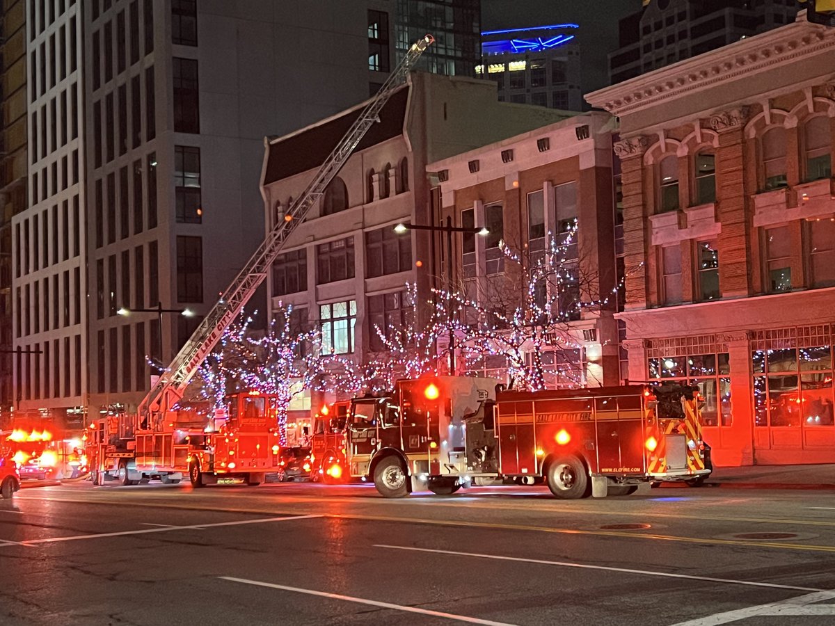 SLC 150 S State St. Fire dispatched at 2114 on smoke in a commercial building. They have smoke on floors 1-2. Floors 3-5 and basement is all clear. They did request a 2ndAlarm due to building size. State St is closed both directions in that area.