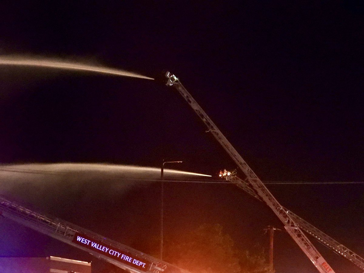 3rd Alarm Fire 3040 W 900 S. SLCFD Dispatched at exactly 0000 to a recycling center fire. While enrt, a  visible smoke header could be seen from miles away. They immediately called for 2 &amp; 3rd alarm. Crews set up aerial operations. While on scene multiple explosions heard 
