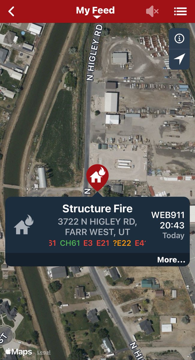FarrWest 3722 N Higley Rd. Fire arrived with smoke and flames visible. They went Defensive and are still on fire attack. Working for under control/loss stop