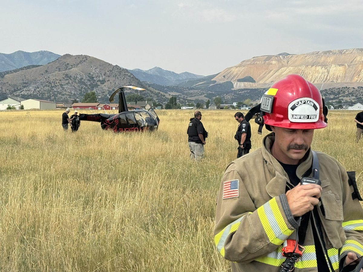 Helicopter crashes in Herriman during training flight