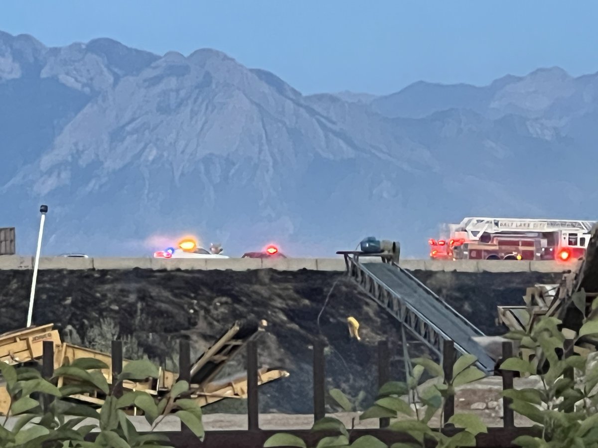 BrushFire 700 S Bangerter Hwy. SLCFD is on scene of a brush fire on the side of Bangerter Hwy. The fire was knocked down and they are moping up. 