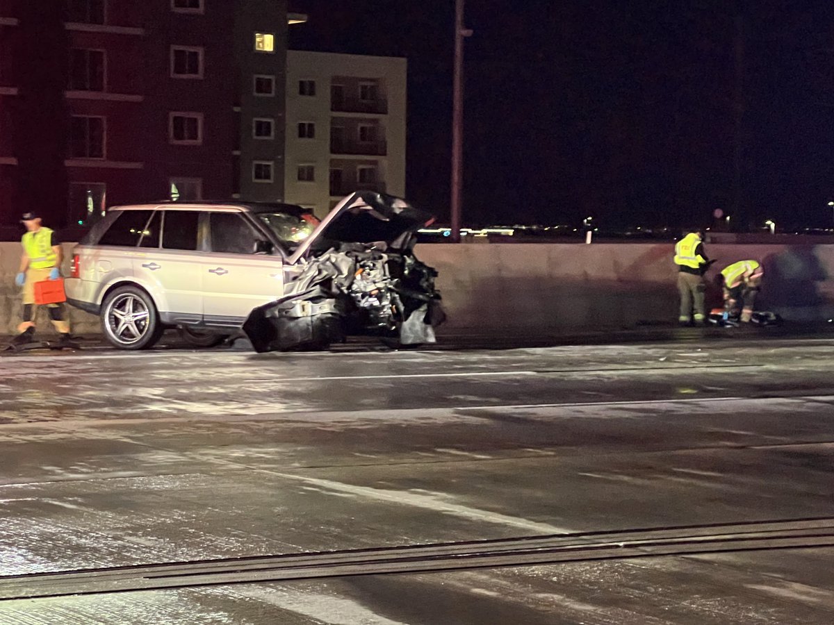 Draper 12500 S I-15 NB. A multi-vehicle crash also involving a motorcycle occurred in Draper at 2015. An infant child was transported with life threatening injuries.