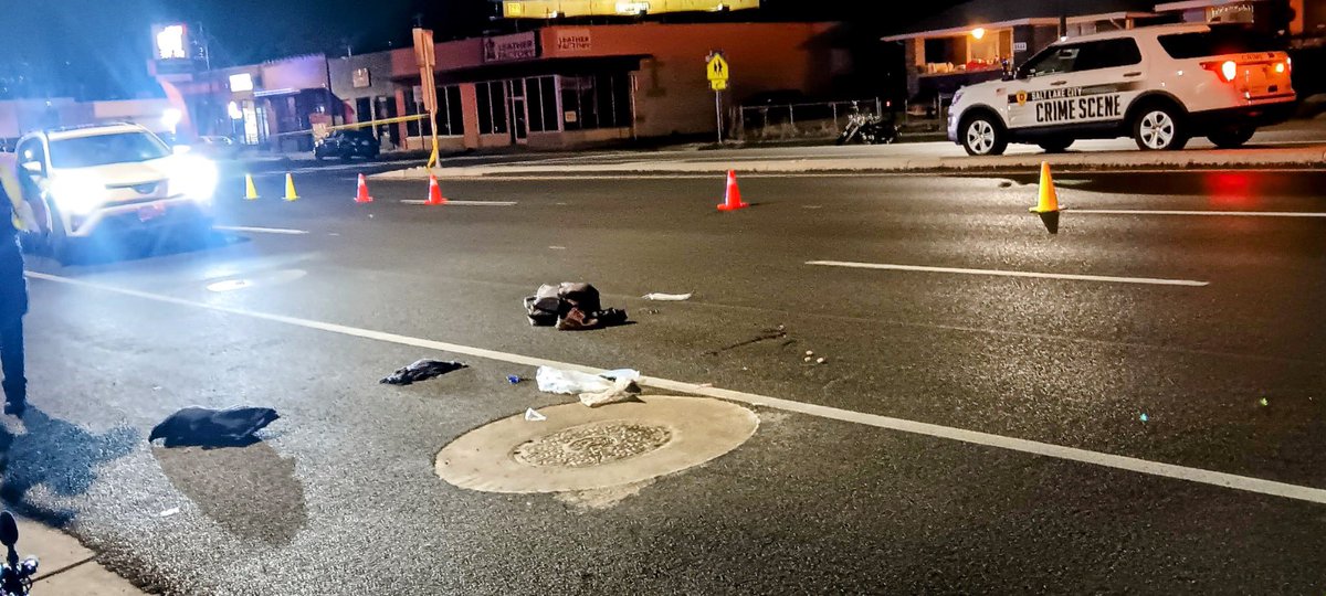 SaltLakeCity 1150 S State St. Salt Lake City Police Crash Team are investigating an Auto vs Pedestrian crash. 1 person taken to a local trauma center with life threatening injuries.