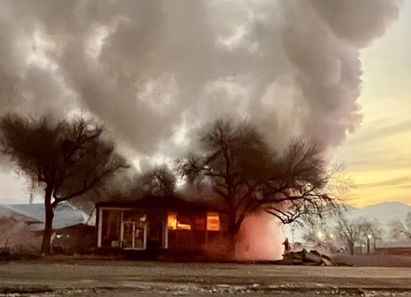 CommercialFire 1655 W South Temple. SLCFD on scene of a single story vacant commercial building. Produced significant smoke initially. Crews got a good knockdown and are moping up, going back into service