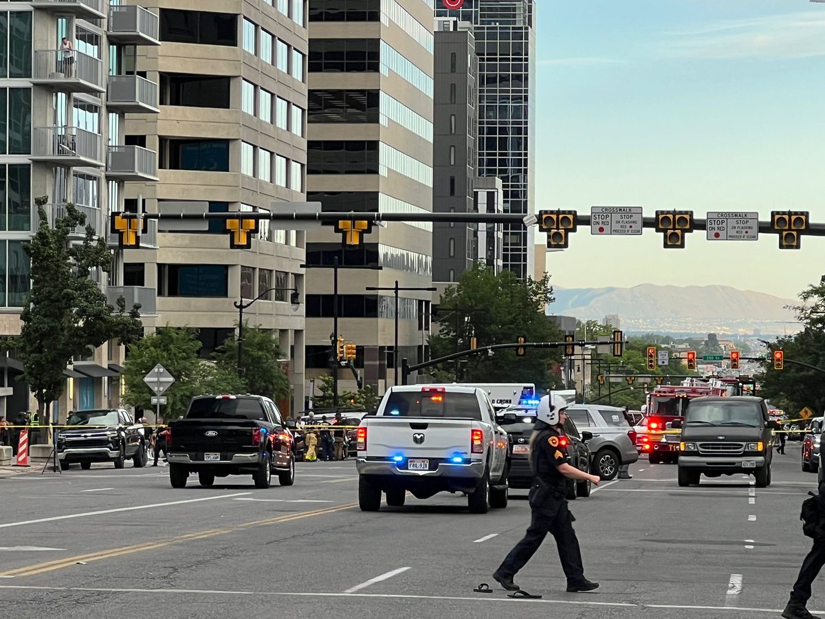 Shots fired near downtown demonstration; at least 1 victim critically injured, person of interest in custody 