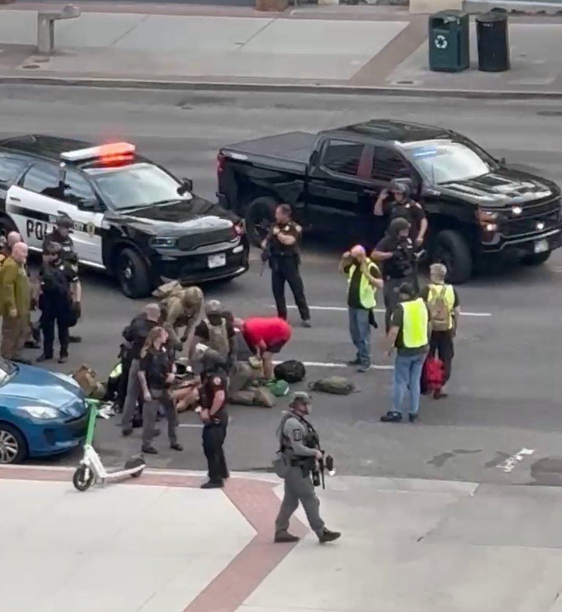 Two People Shot: One Victim, One Suspect, During Downtown Salt Lake City Demonstration. Salt Lake City, UT  