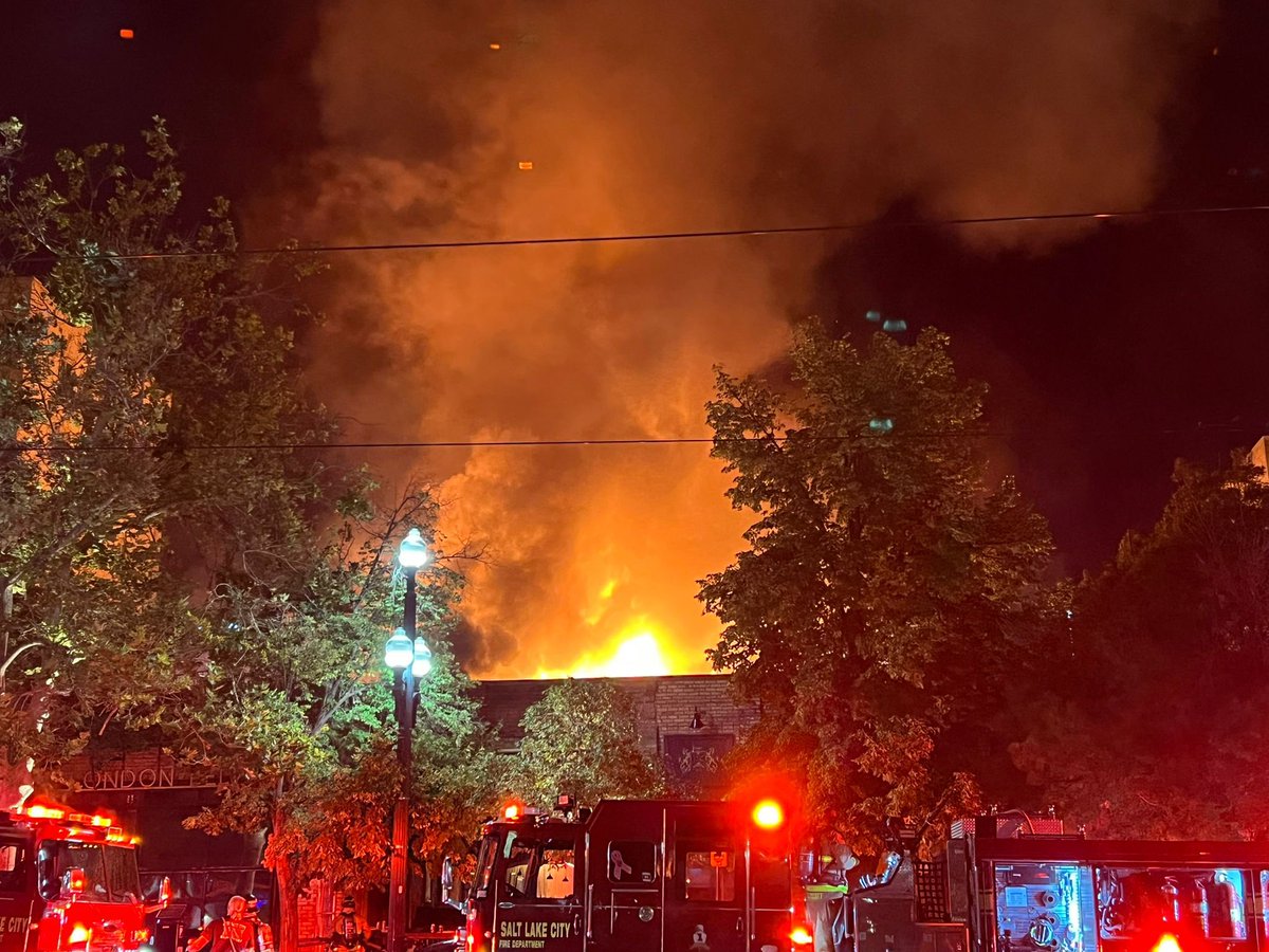2nd Alarm Commercial Fire 321 S Main St. Salt Lake City, Utah