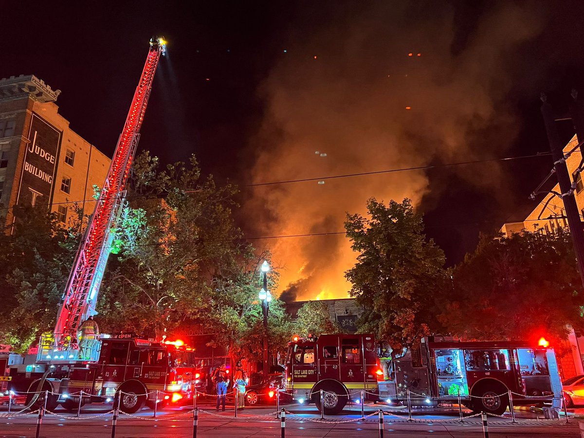 2nd Alarm Commercial Fire 321 S Main St. Salt Lake City, Utah