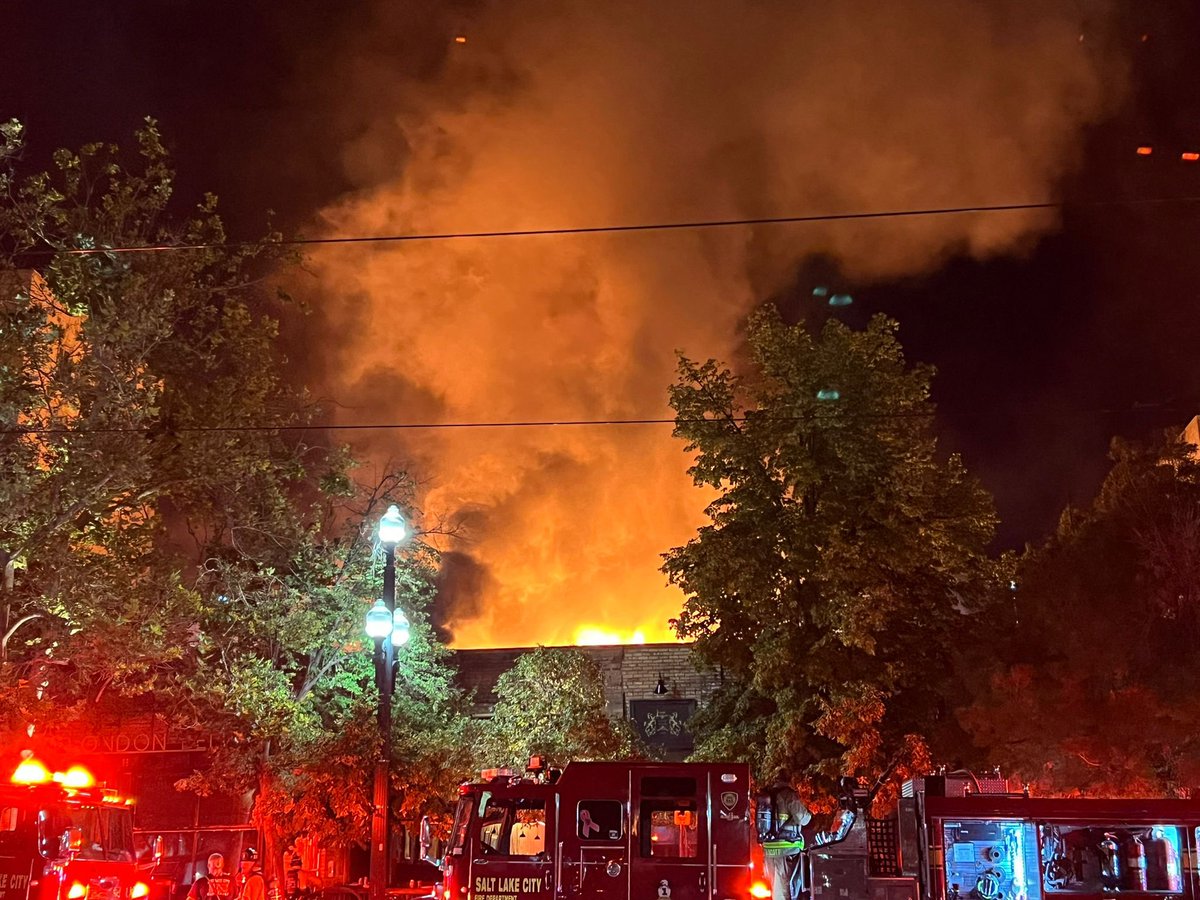 2nd Alarm Commercial Fire 321 S Main St. Salt Lake City, Utah
