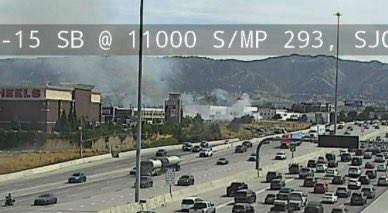 11200 S State St. Fire crews arriving on a field fire burning towards I-15. GatewayCommand advised that there are rocks surrounding the fire so more than likely will burn itself out