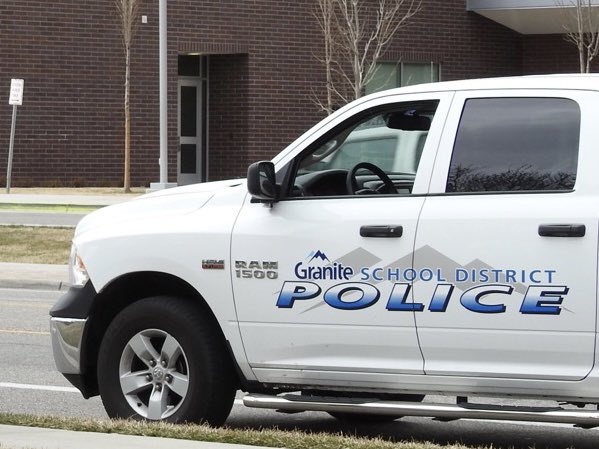 Hunter High School 4200 S 5600 W. Granite Police advised that a teacher was down in the middle of the street. Officer requested all responding units to expedite moments later the officer  advised that one person was in custody. 