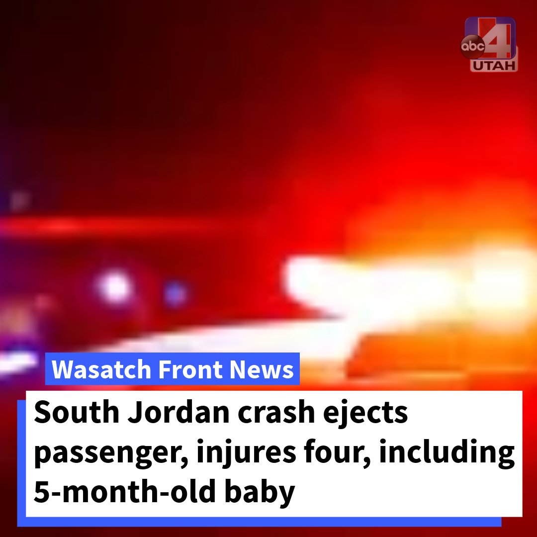 Multiple people, including a 5-month-old baby, were injured after a crash on Saturday evening
