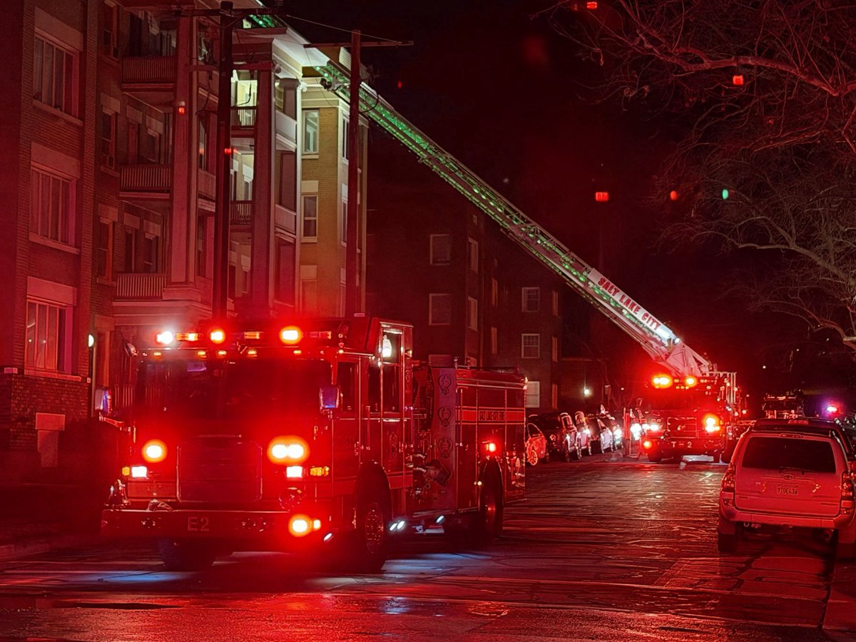 2nd AlarmFire 181 E First Ave. Crews arrived to smoke and flames coming from the roof area. Command requested a 2nd Alarm shortly after arrival. 1 resident was being evaluated by medical. Crews established water supply and extended ladder to the roof 