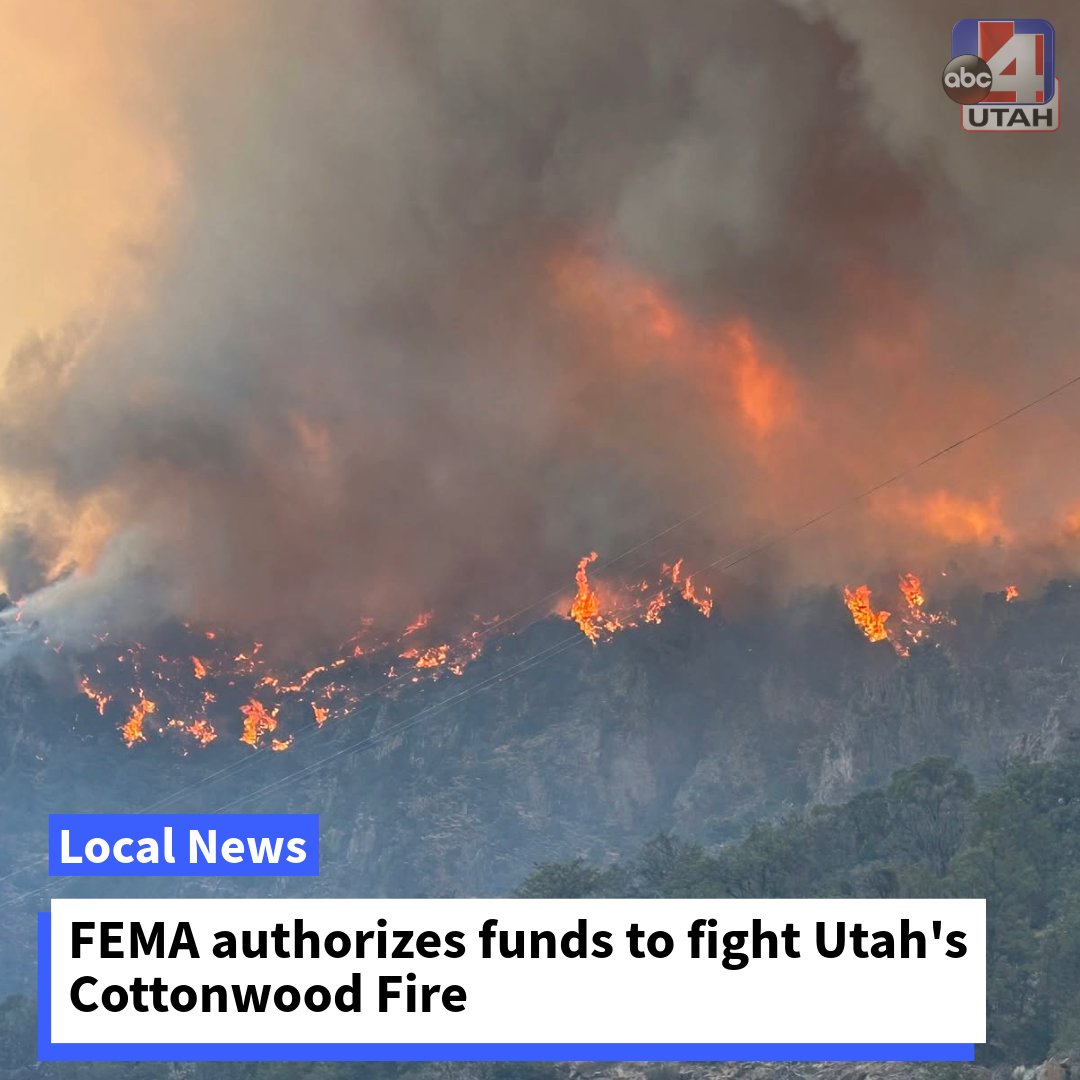 FEMA has authorized the use of federal funds to fight the Cottonwood Fire, which has burned over 31,000 acres in less than two days, saying it could constitute a 'major disaster'. They also confirmed it has threatened 300 homes