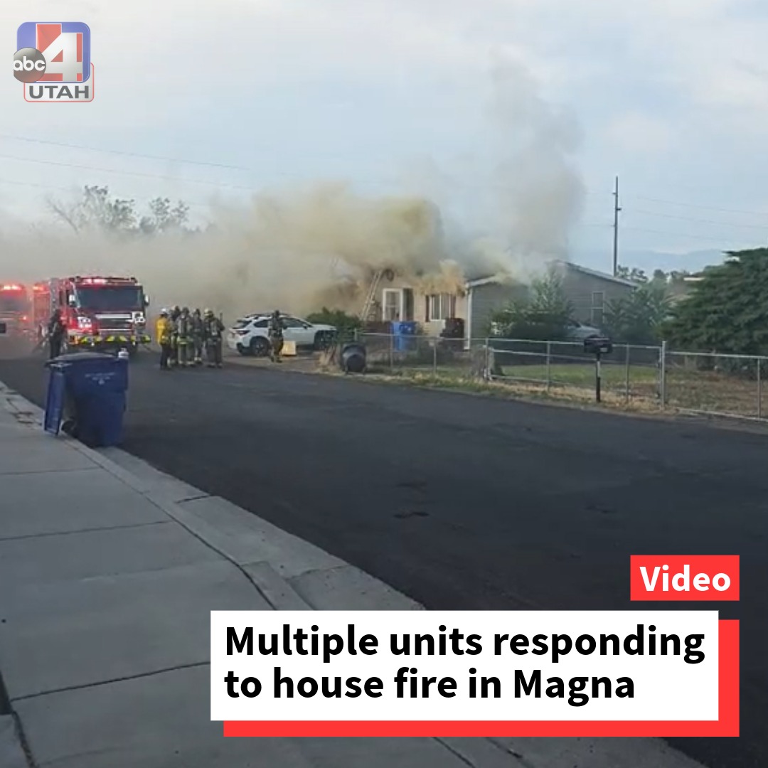 Crews are responding to a working house fire near 3100 S. 8950 West in Magna.